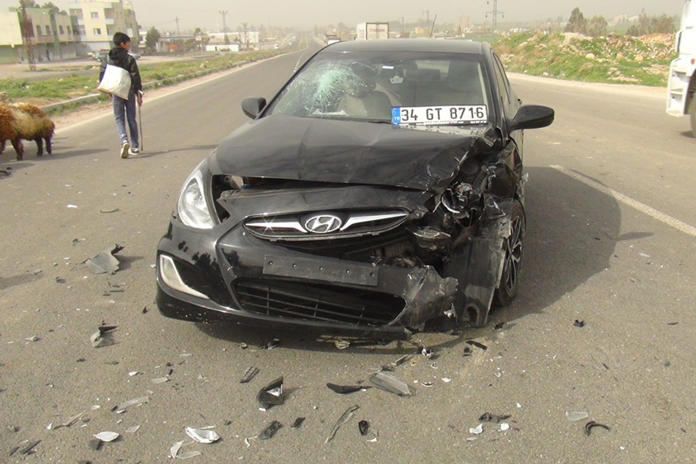 Nusaybin'de trafik kazası: 1 yaralı